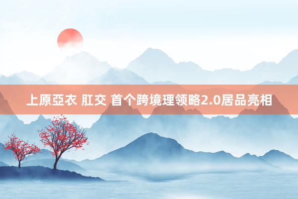 上原亞衣 肛交 首个跨境理领略2.0居品亮相