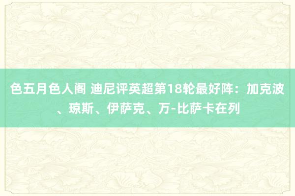 色五月色人阁 迪尼评英超第18轮最好阵：加克波、琼斯、伊萨克、万-比萨卡在列