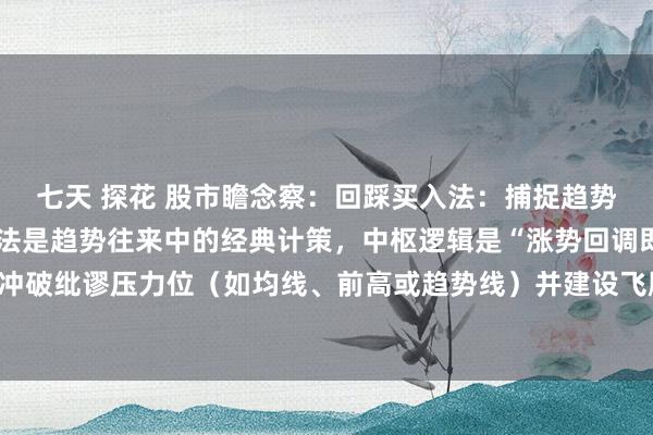 七天 探花 股市瞻念察：回踩买入法：捕捉趋势中的精确拐点回踩买入法是趋势往来中的经典计策，中枢逻辑是“涨势回调即契机”。当股价冲破纰谬压力位（如均线、前高或趋势线）并建设飞腾趋势后，频频会出当前间性回踩，此时...