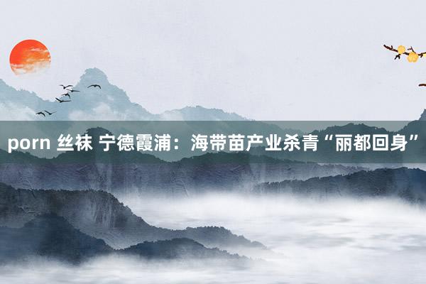 porn 丝袜 宁德霞浦：海带苗产业杀青“丽都回身”