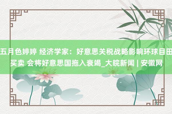 五月色婷婷 经济学家：好意思关税战略影响环球目田买卖 会将好意思国拖入衰竭_大皖新闻 | 安徽网